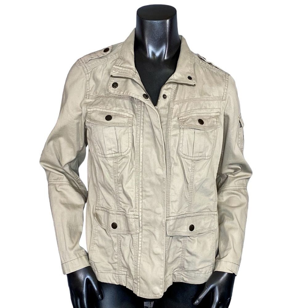Sonoma Cargo Jacket SZ M Safari Style Lightweight Twill Utilty Core Gorpcore